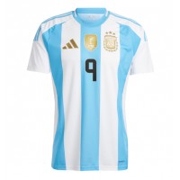 Camiseta Argentina Julian Alvarez #9 Primera Equipación Replica Copa America 2024 mangas cortas